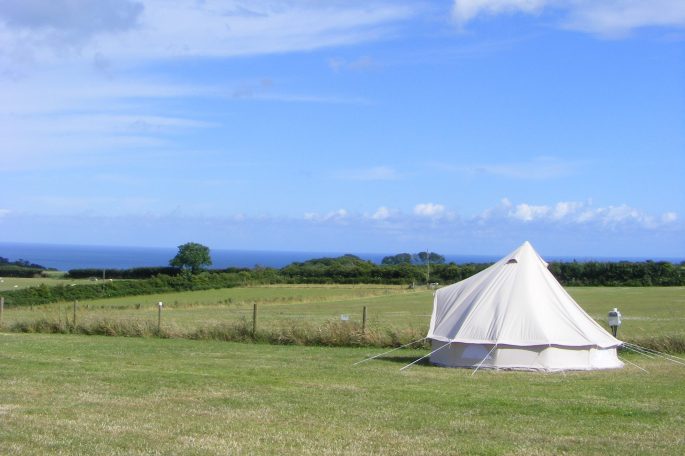 Coastal camping in South Devon with sea views and large pitches
at Sea View Campsite near Dartmouth.