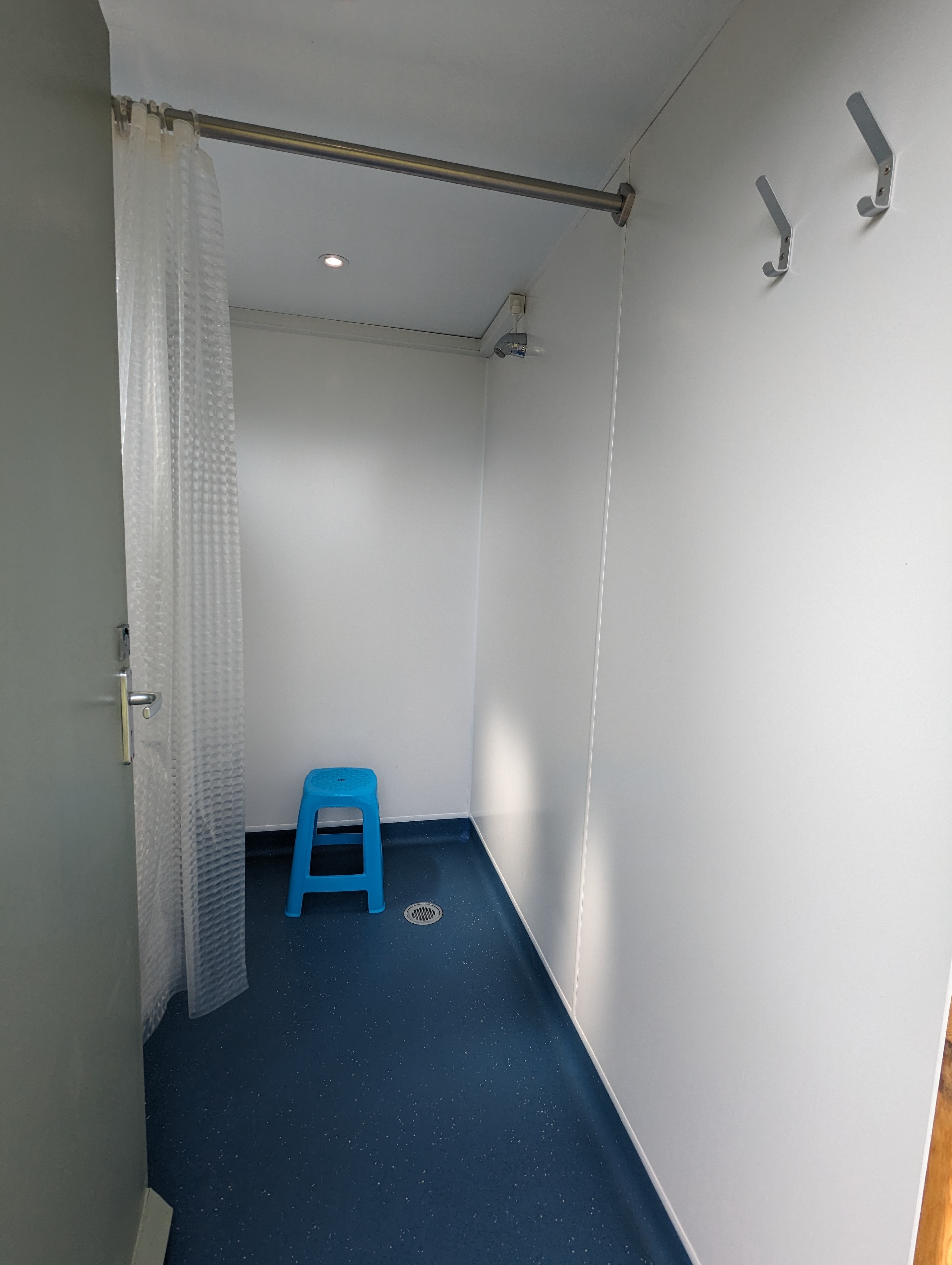 Shower Cubicle at Sea View Campsite, Slapton, South Devon (8 miles from Dartmouth)